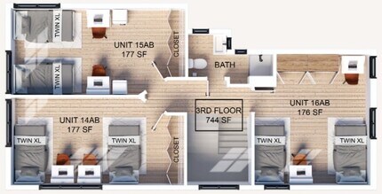 Third Floor Shared-Premium floor plan